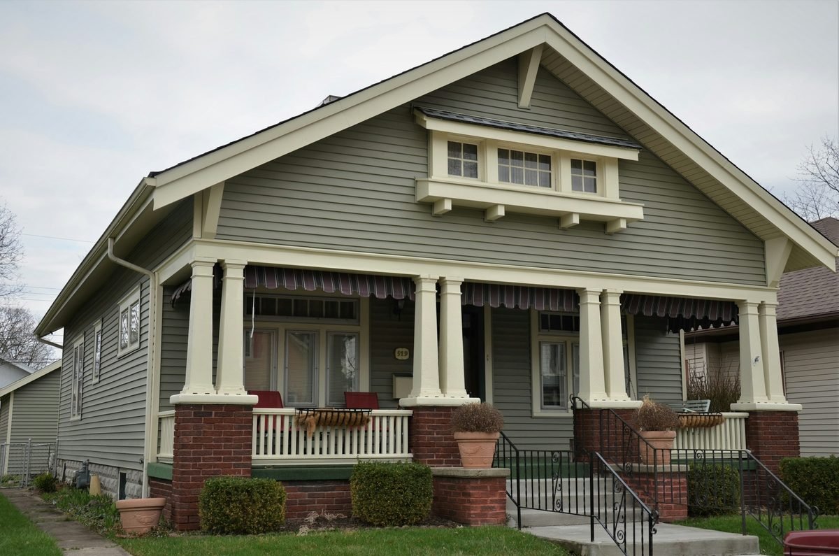 A welcoming residential home with a covered front porch